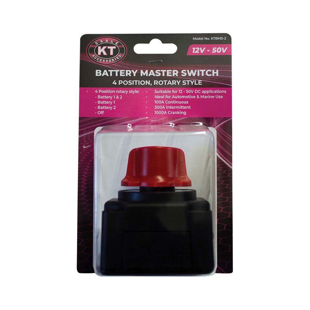 KT Cables 4 Way Battery Master Switch 300amp