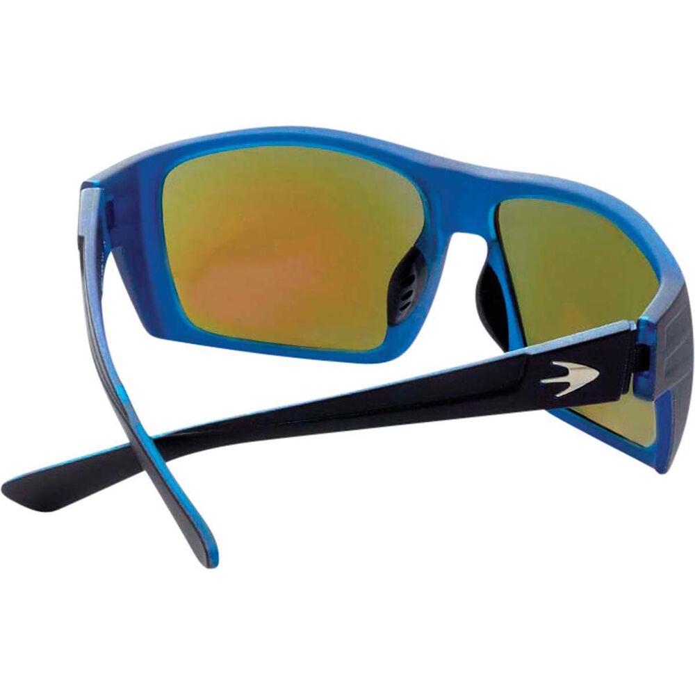 Stingray Barb Polarised Sunglasses Black with Blue Lens