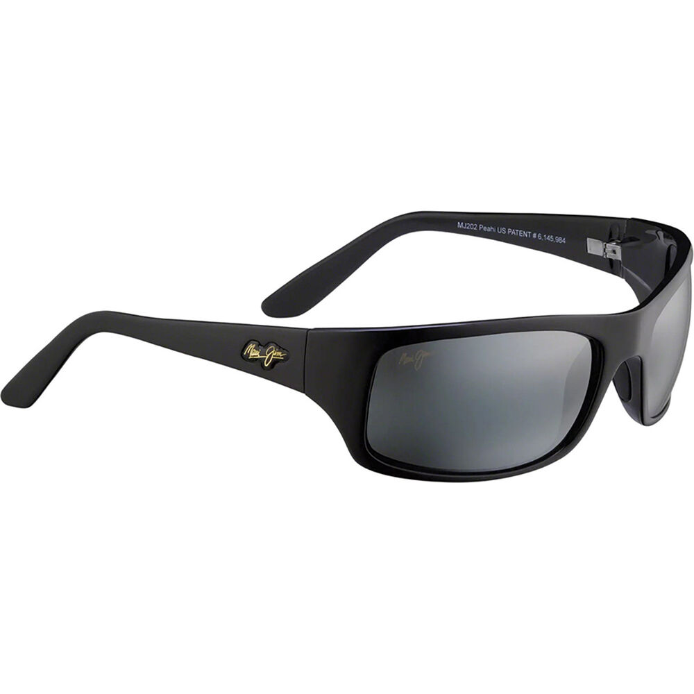 Maui Jim Men's Peahi Sunglasses with Grey Lens