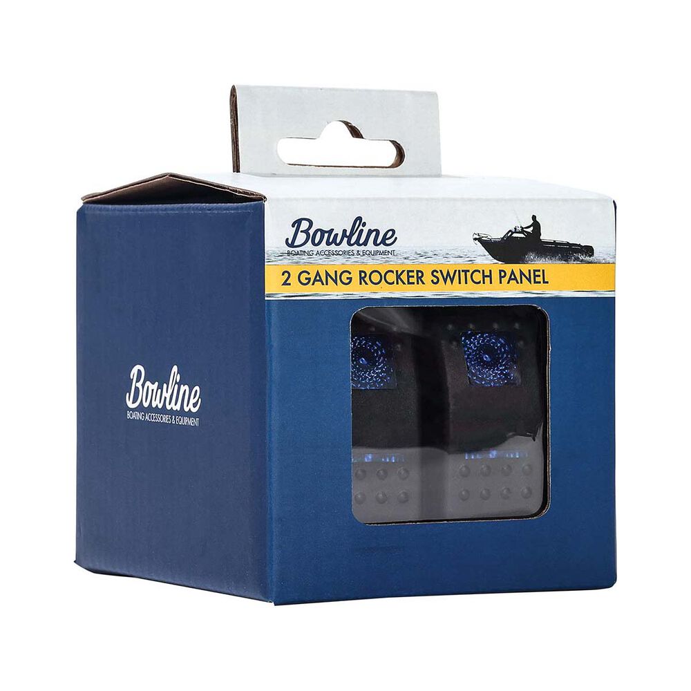 Bowline Switch Panel 2 Rocker LED Black