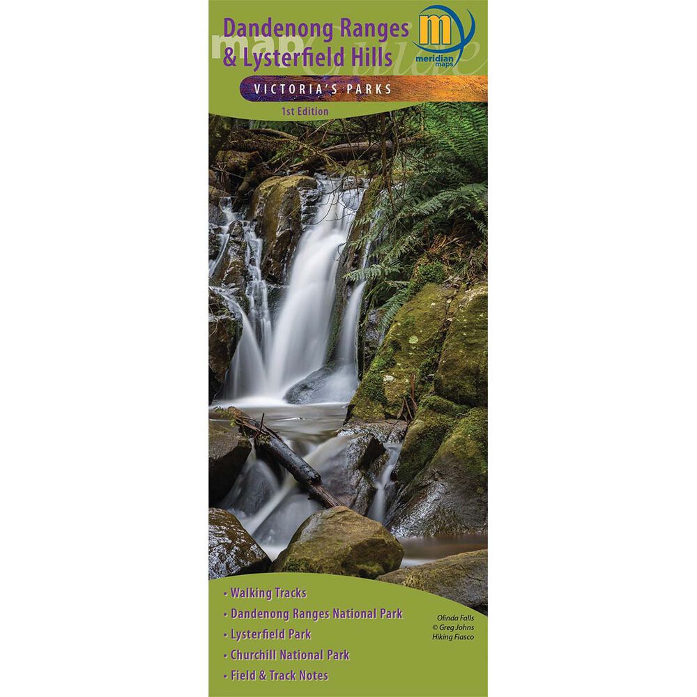 Meridian Maps Dandenong Ranges and Lysterfield Hills Map Guide