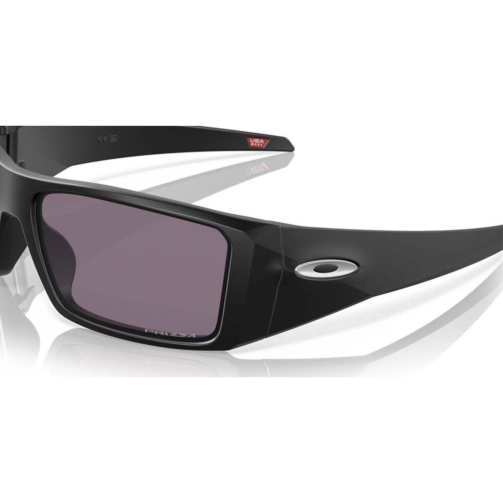Oakley Heliostat Polarised Sunglasses Black with Prizm Grey Lens