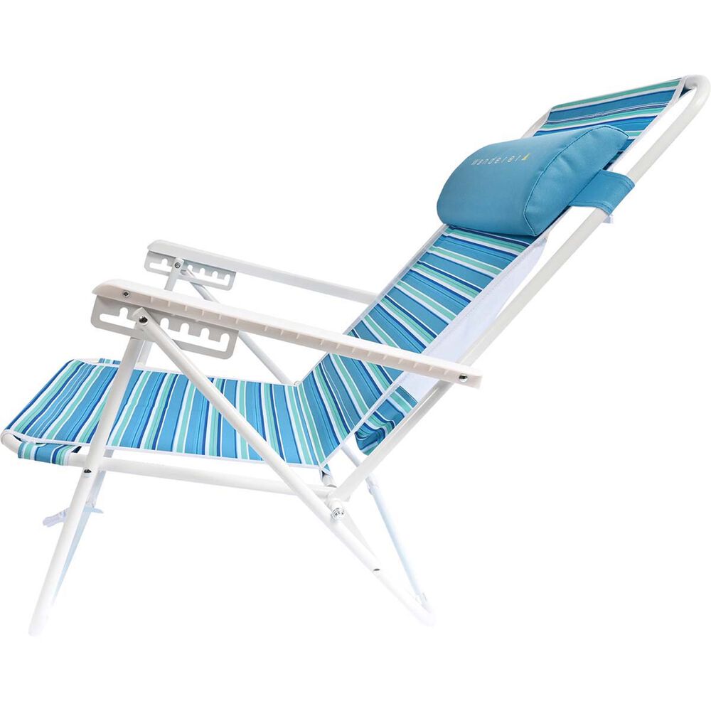 Wanderer Seafoam Stripe Beach Chair 120kg