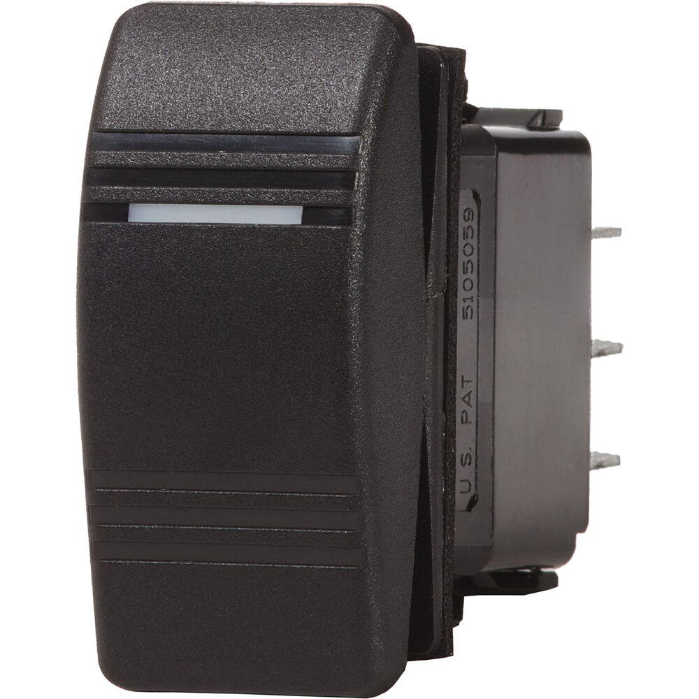 Blue Sea Systems Contura DPST On/Off Black Switch