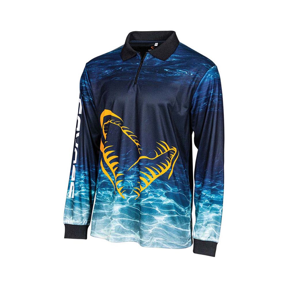 Savage Gear Men's Deep Blue Sublimated Polo