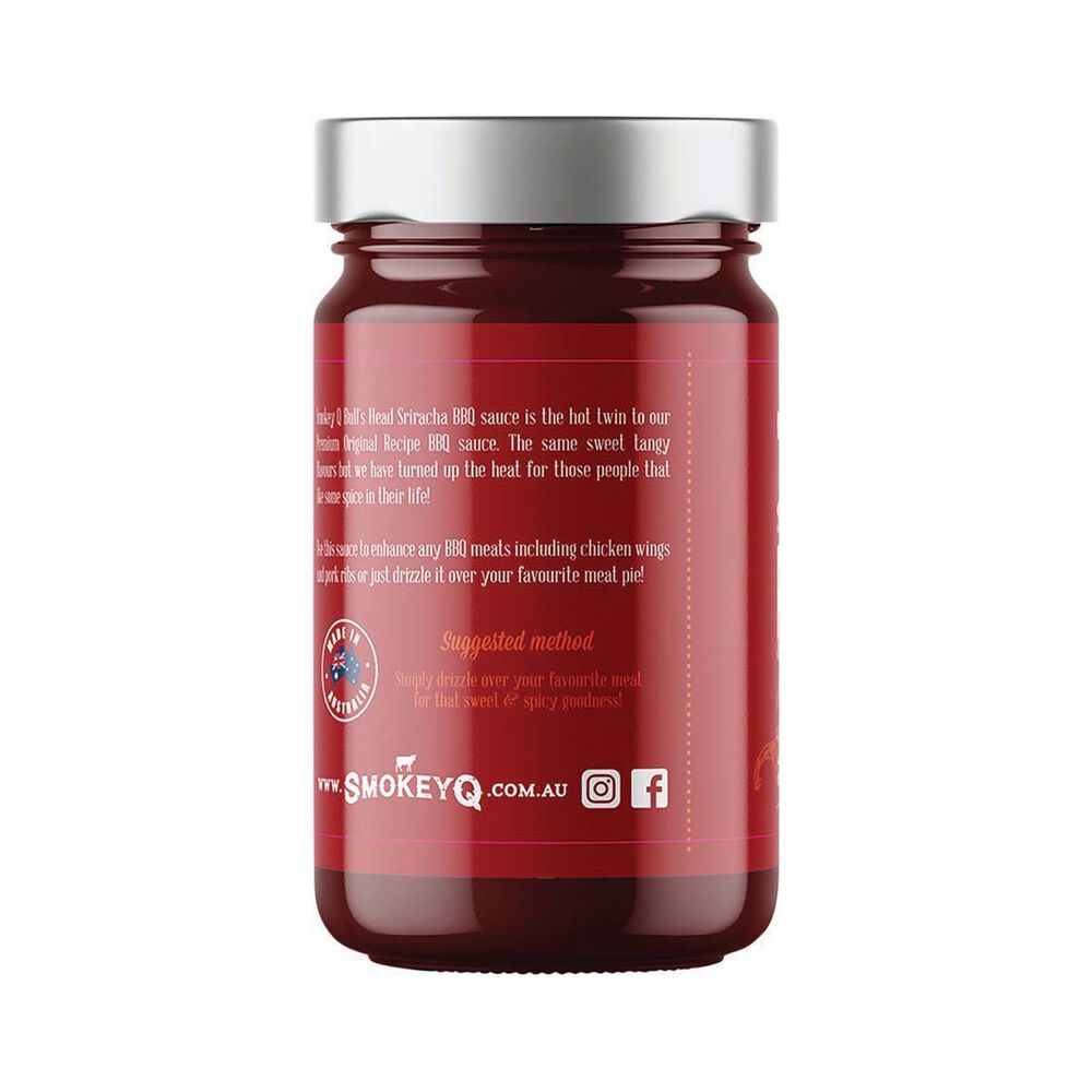 Smokey Q Bull's Head Sriracha BBQ Sauce 380G
