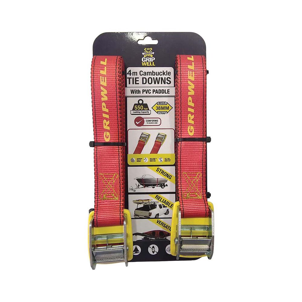 Gripwell Cambuckle Tie Down 550kg 38mm X 4m
