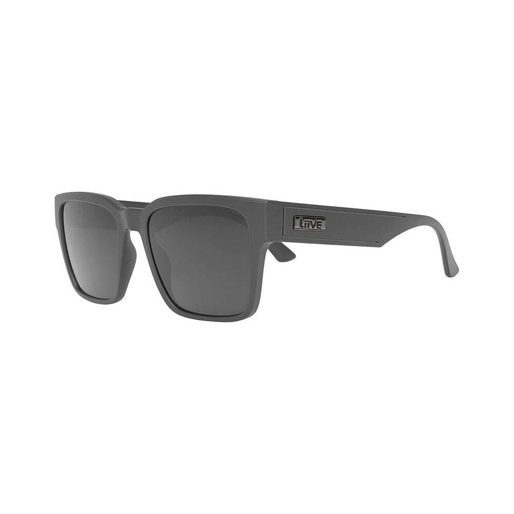 Liive Men's Danjo Polarised Sunglasses Black with Black Lens