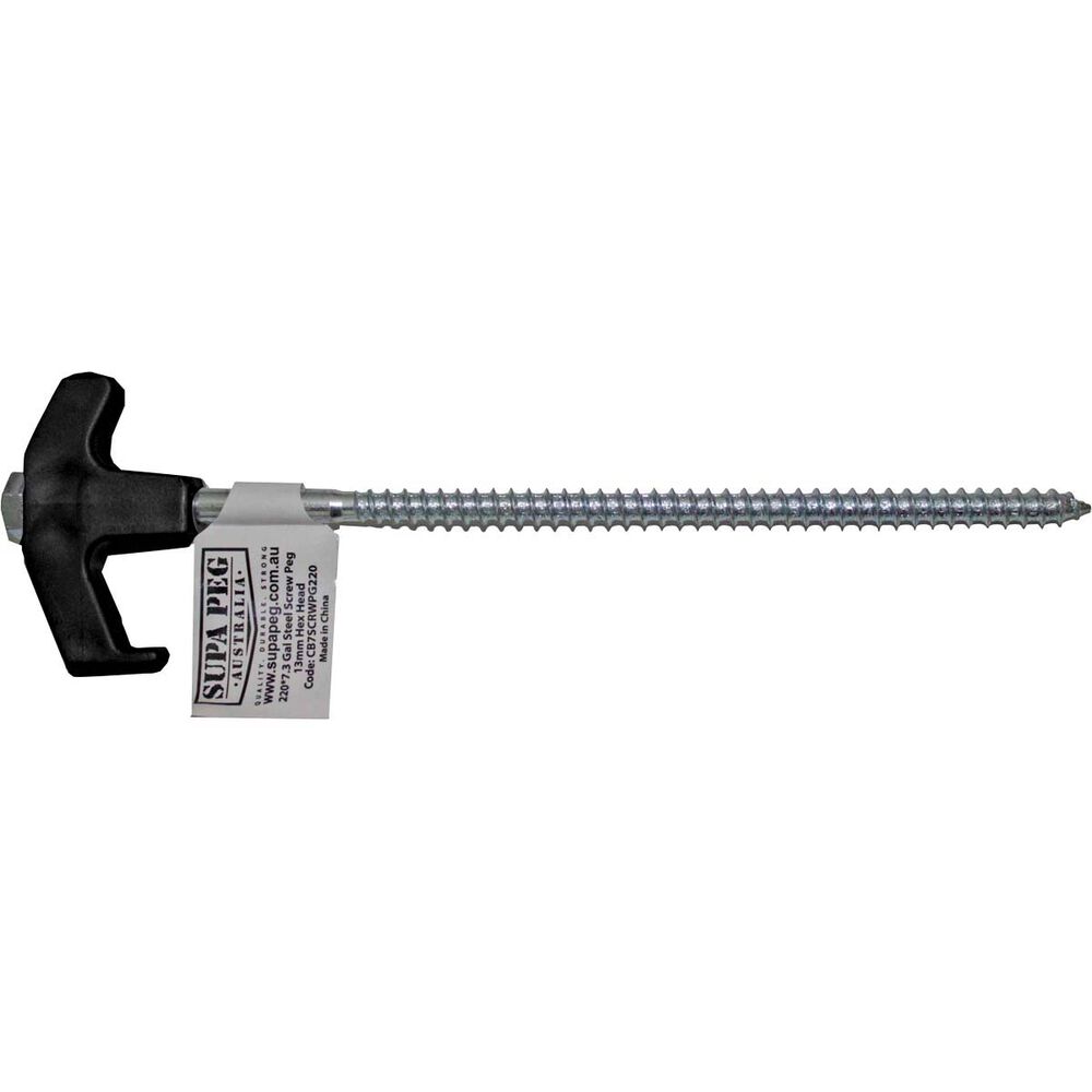 Supa-Peg 13mm Hex Head Screw Peg 220mm
