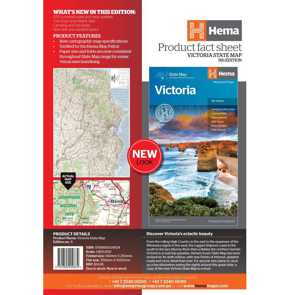 Hema Victoria State Map (9th Edition)