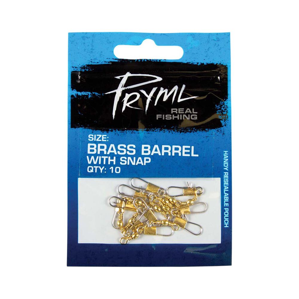 Pryml Brass Barrel Snap Swivel 10 Pack