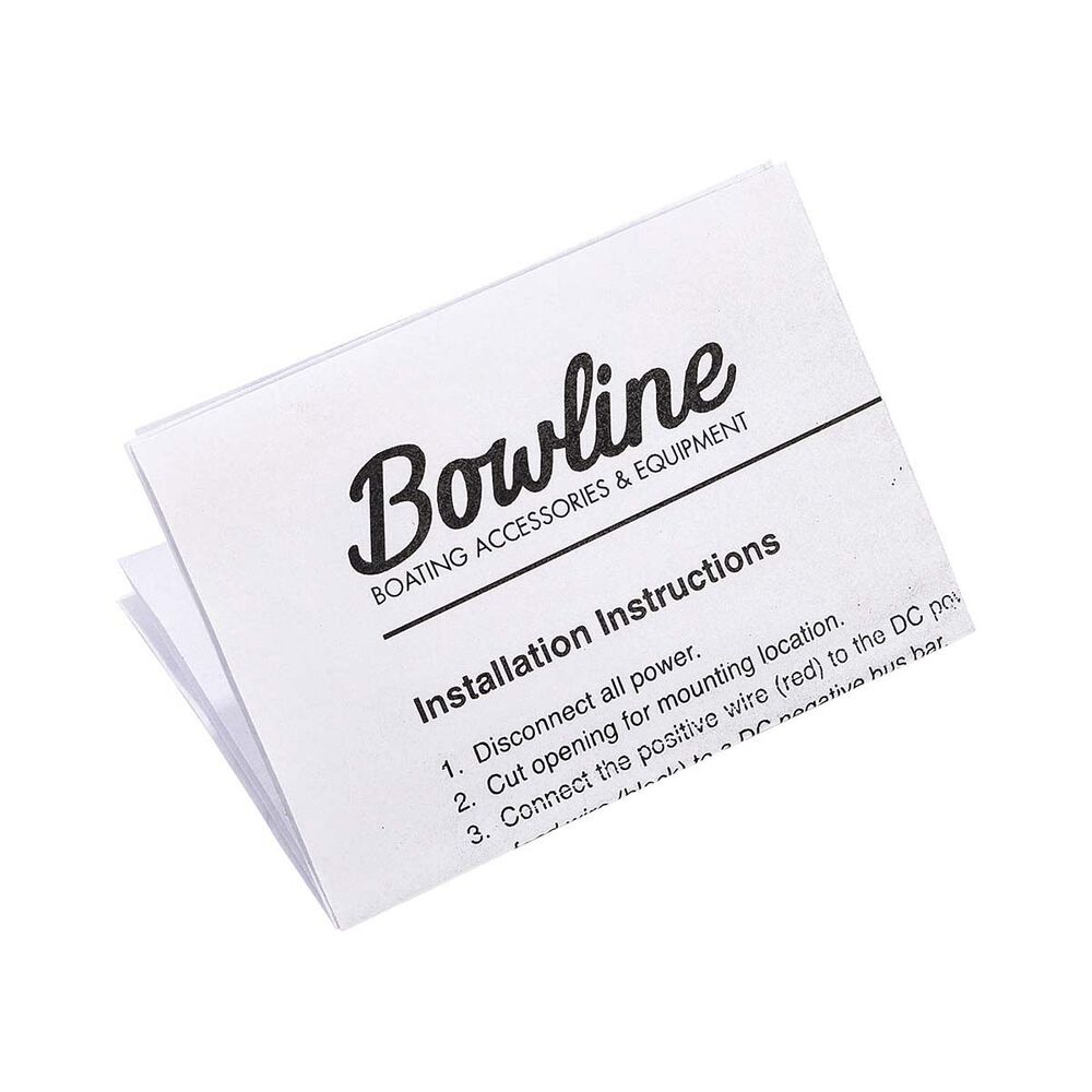 Bowline Switch Panel 5 Gang Voltmeter Black