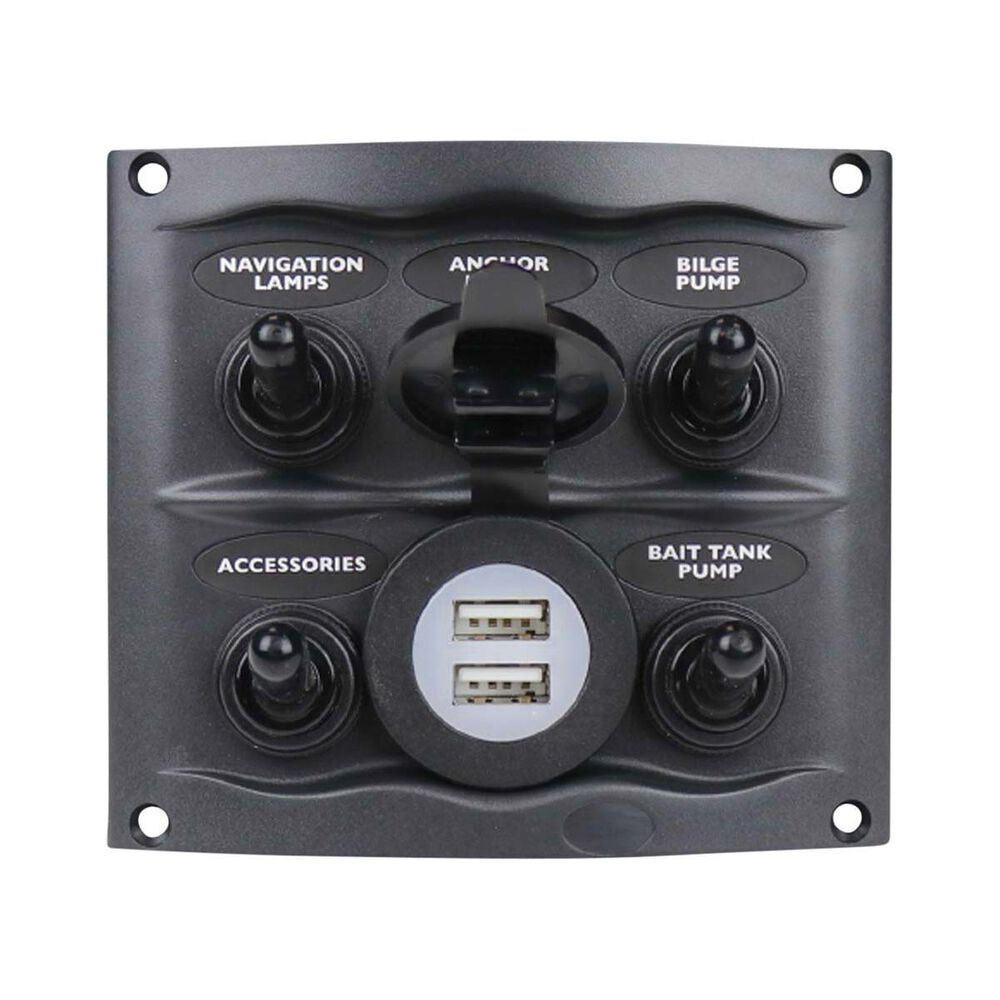 BEP 5-way USB Switch Panel Grey