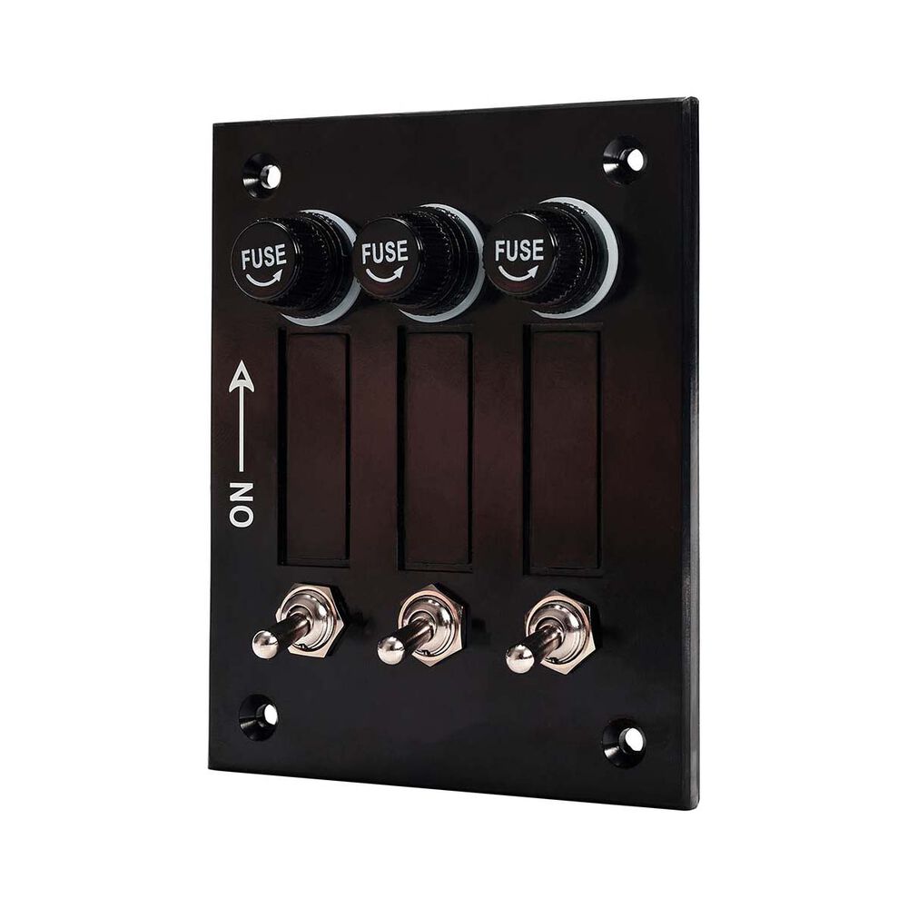 Bowline Switch Panel 3 Gang Bakelite Black