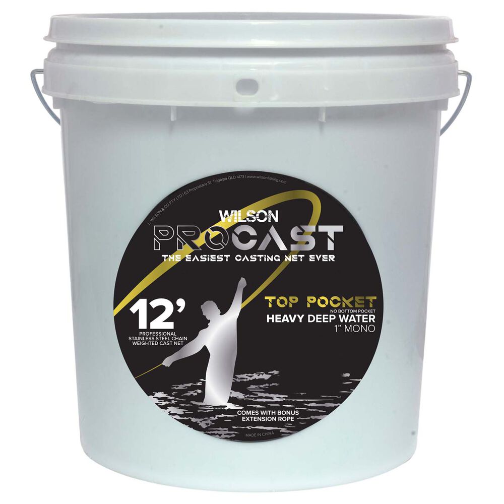 Wilson Pro Cast HE Top Pocket Cast Net 12ft 1in