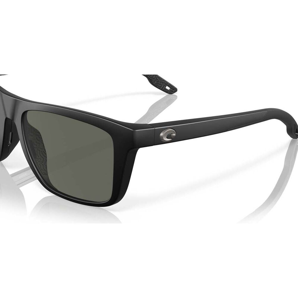 Costa Mainsail Men's Polarised Sunglasses Matte Black with Grey Lens