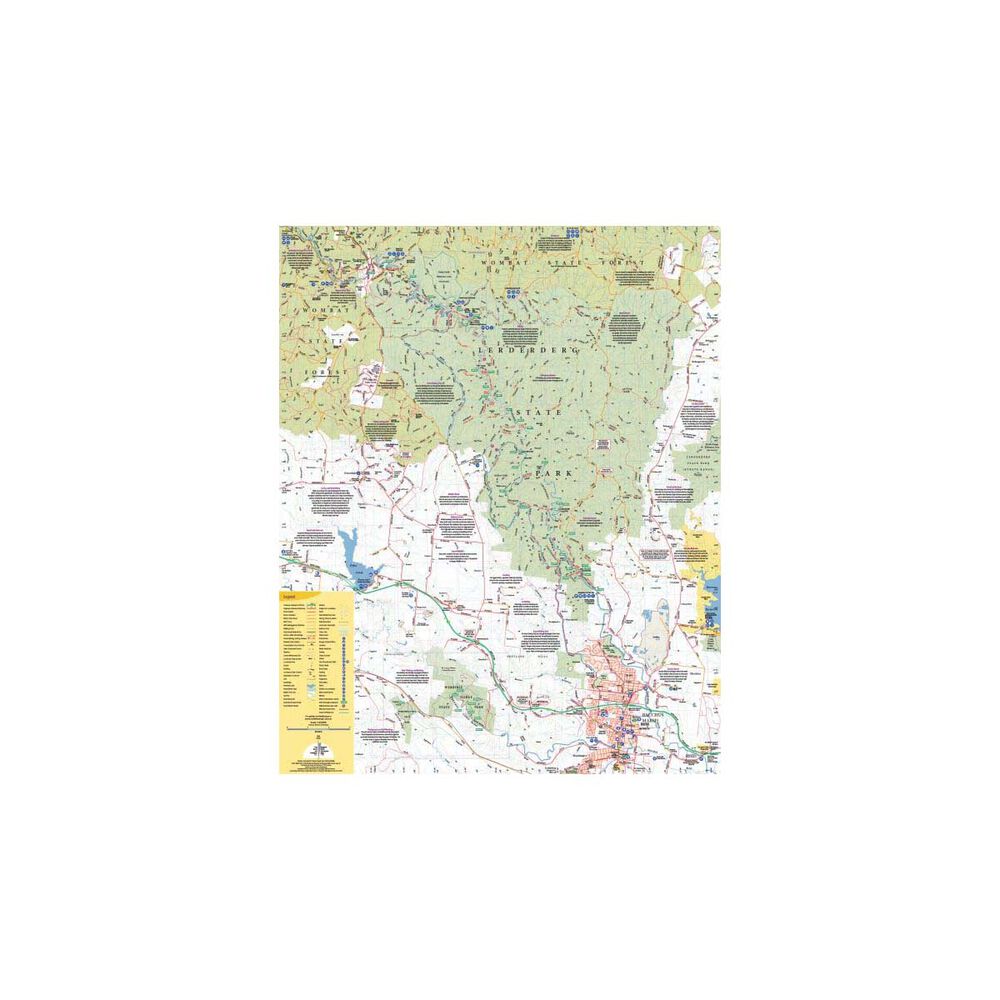 Meridian Maps Lerderderg and Werribee Gorges Map Guide