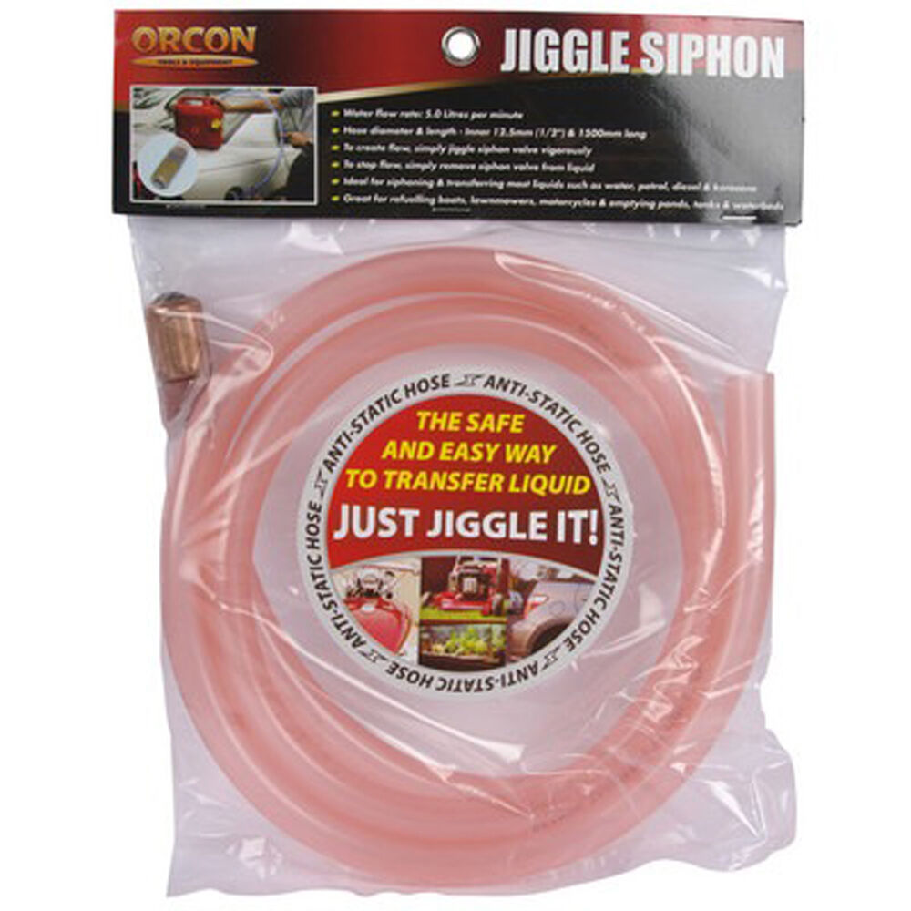Jiggle Siphon - Brass, 1.5m x 12.5mm, 7LPM