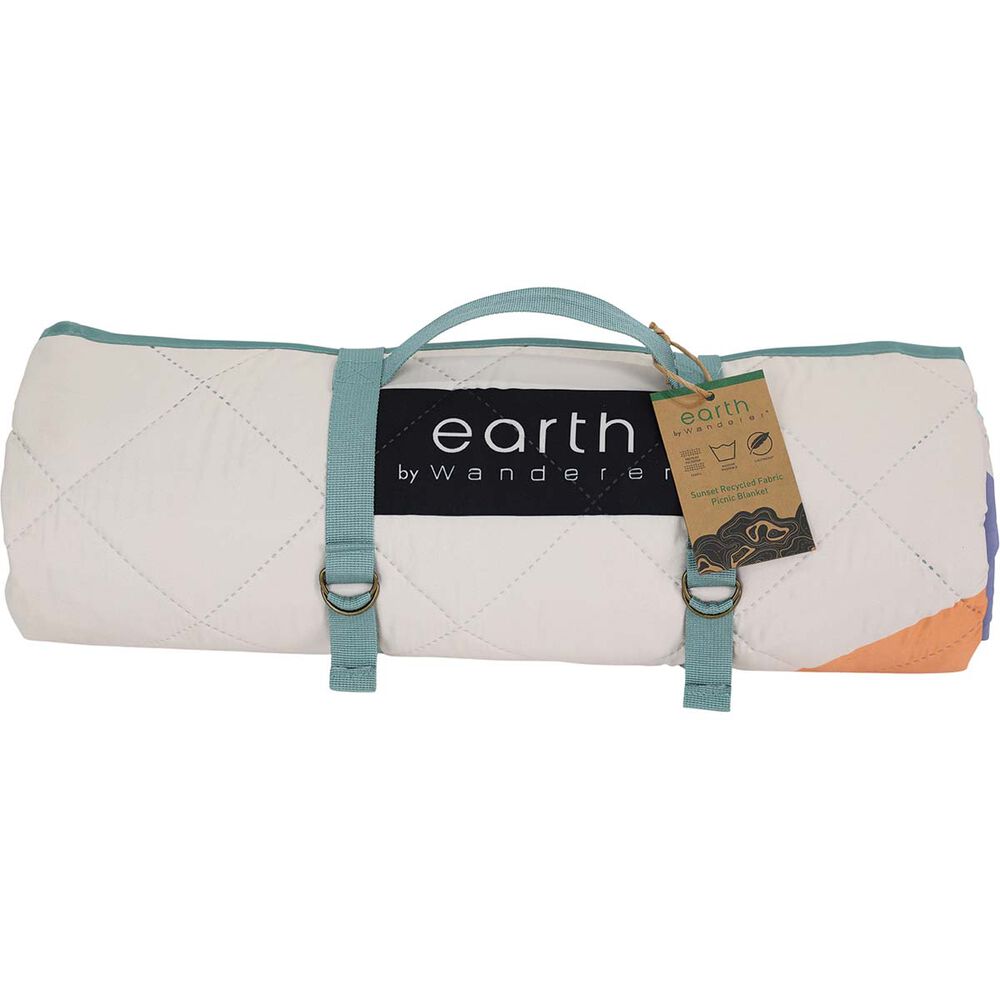 earth by Wanderer® Sunset Recycled Fabric Picnic Blanket