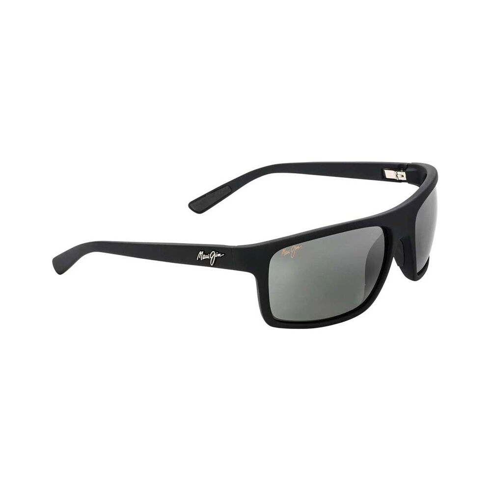 Maui Jim Men's Byron Bay Sunglasses Matte Black with Grey Lens
