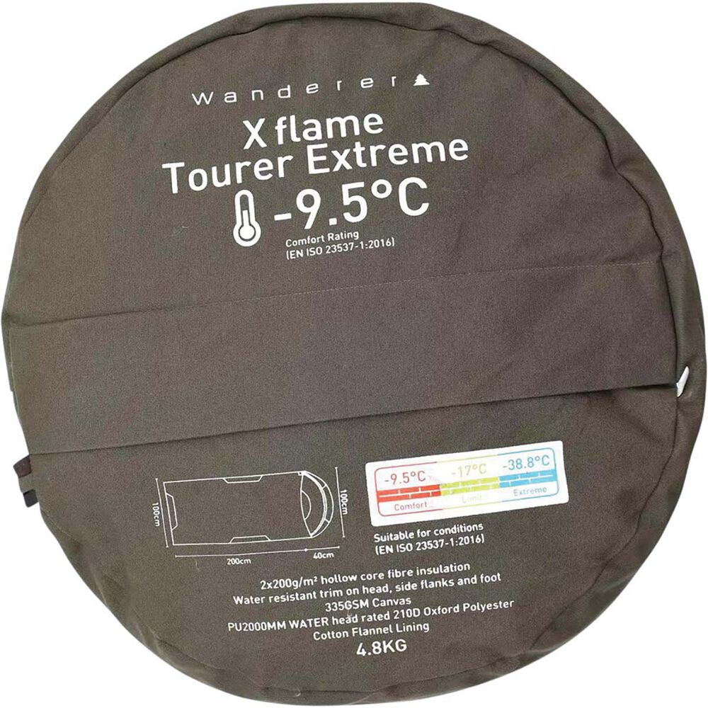 Wanderer XFlame Tourer Extreme -9.5°C Hooded Sleeping Bag