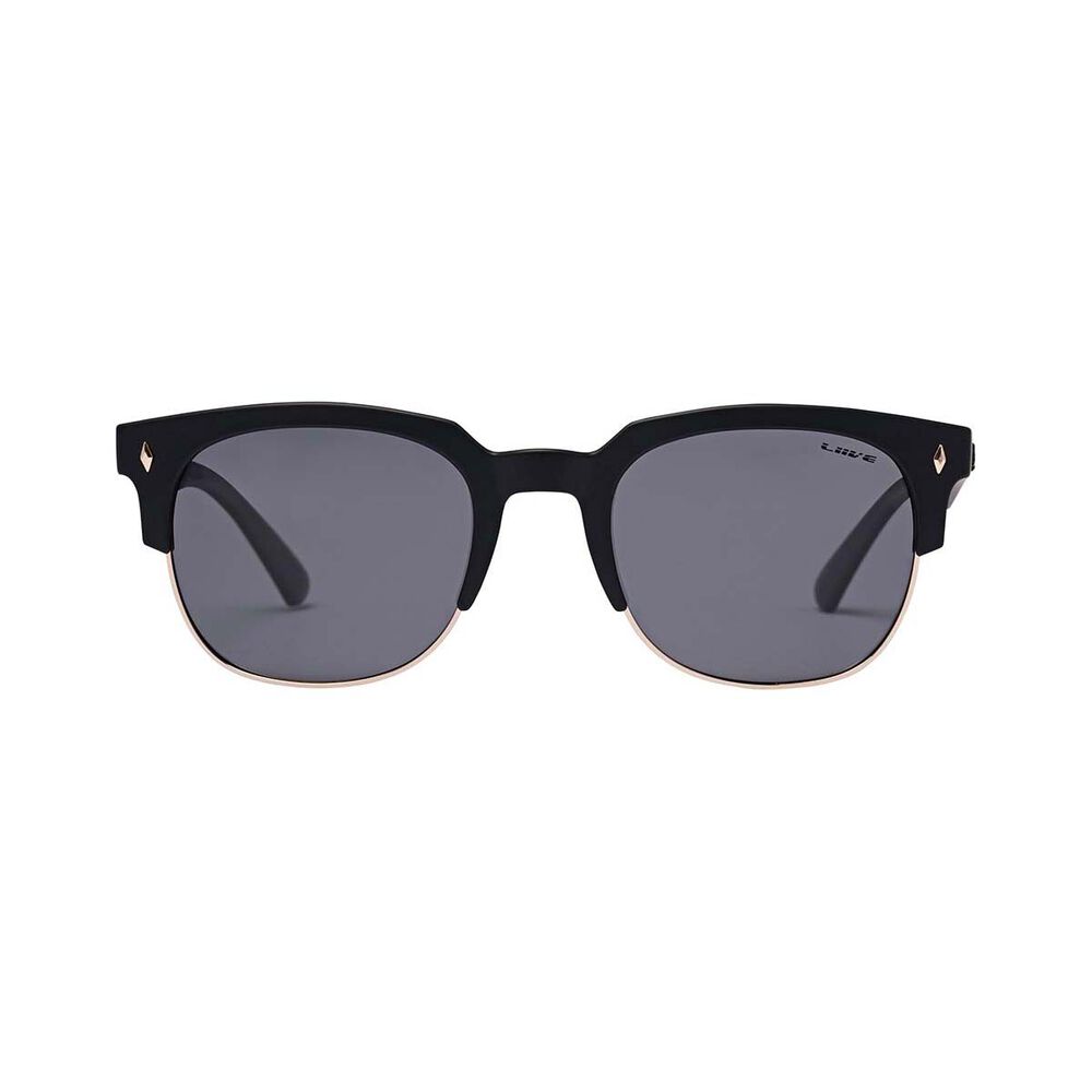 Liive Women's Dylan Polarised Sunglasses Matt Black with Grey Lens