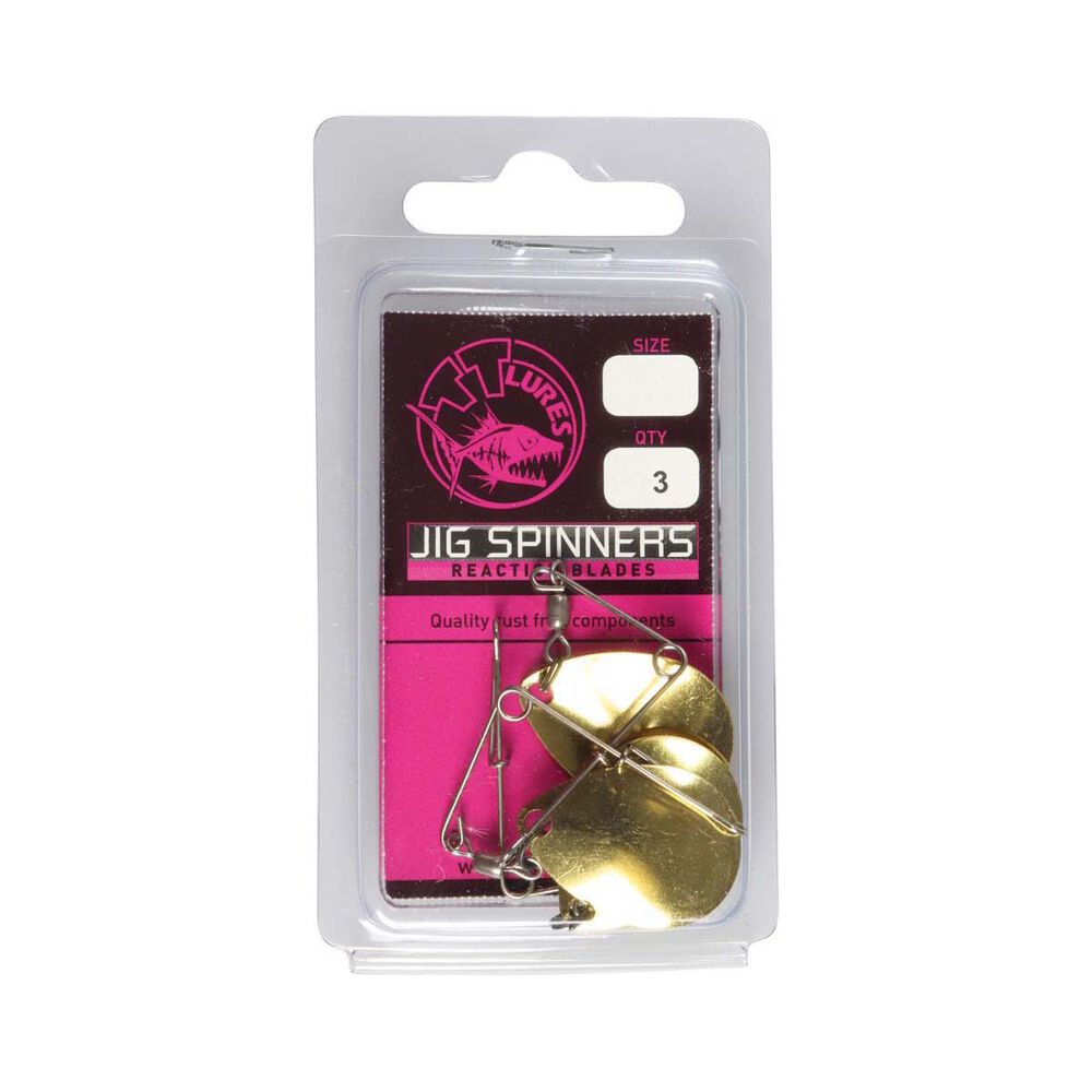 TT Fishing Jig Spinner 3 Pack Gold