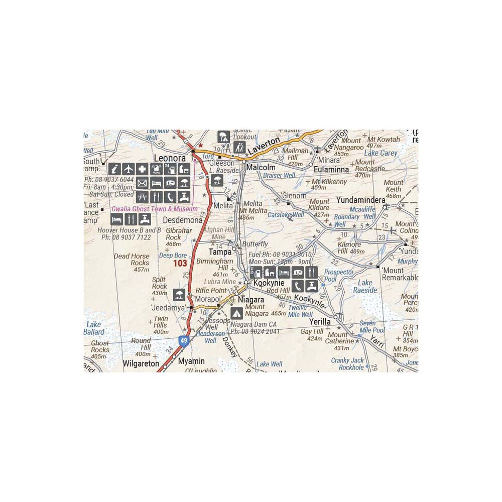 Hema Map Great Desert Tracks Western Sheet