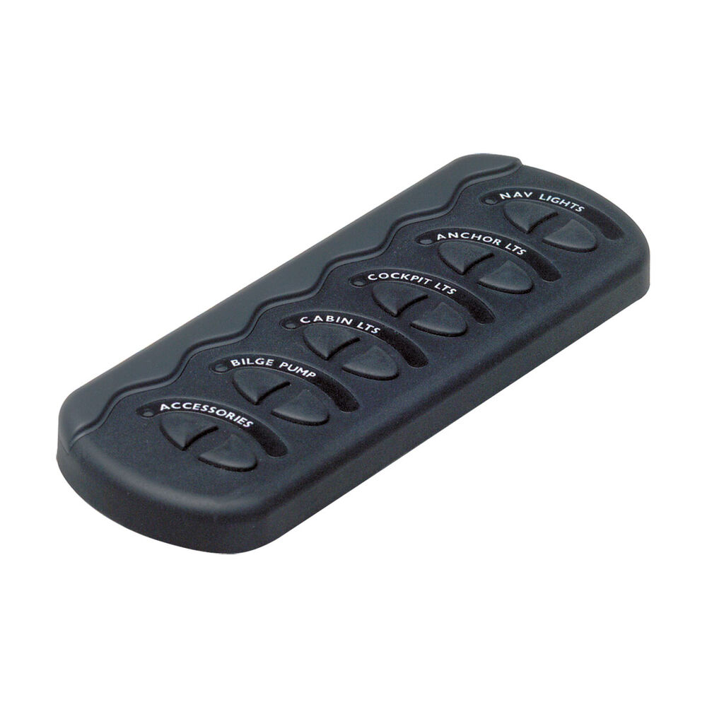 BEP 6 Way Contour Gen 2 Splash Proof Switch Panel