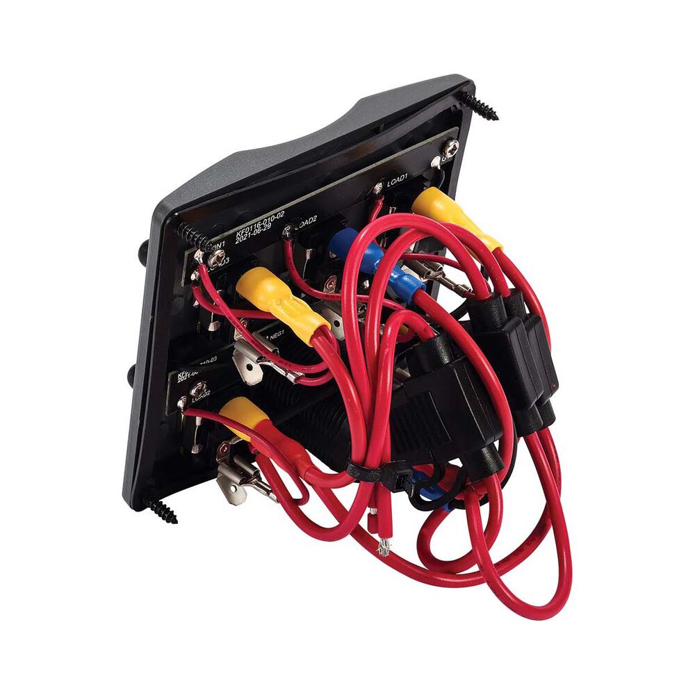Bowline Switch Panel 5 Gang Voltmeter Black