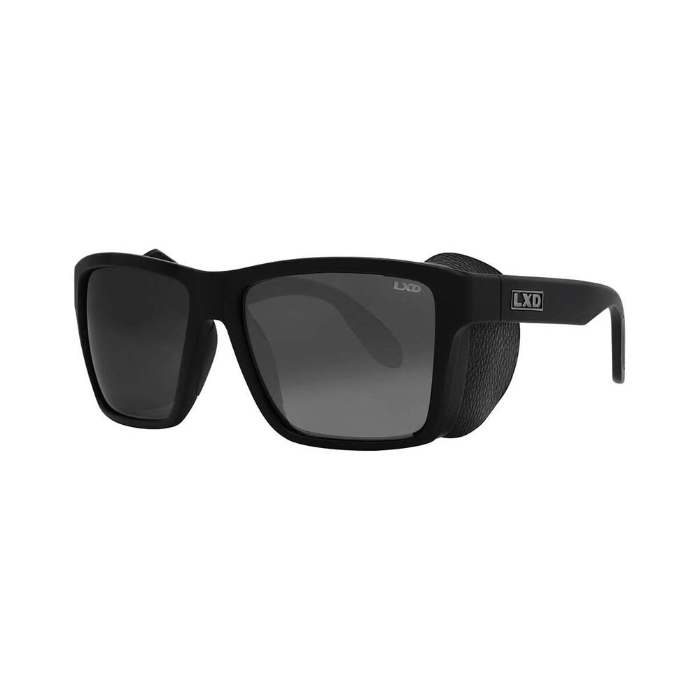 LXD Unisex Caspian Sunglasses Matt Black with Photochromatic Lens