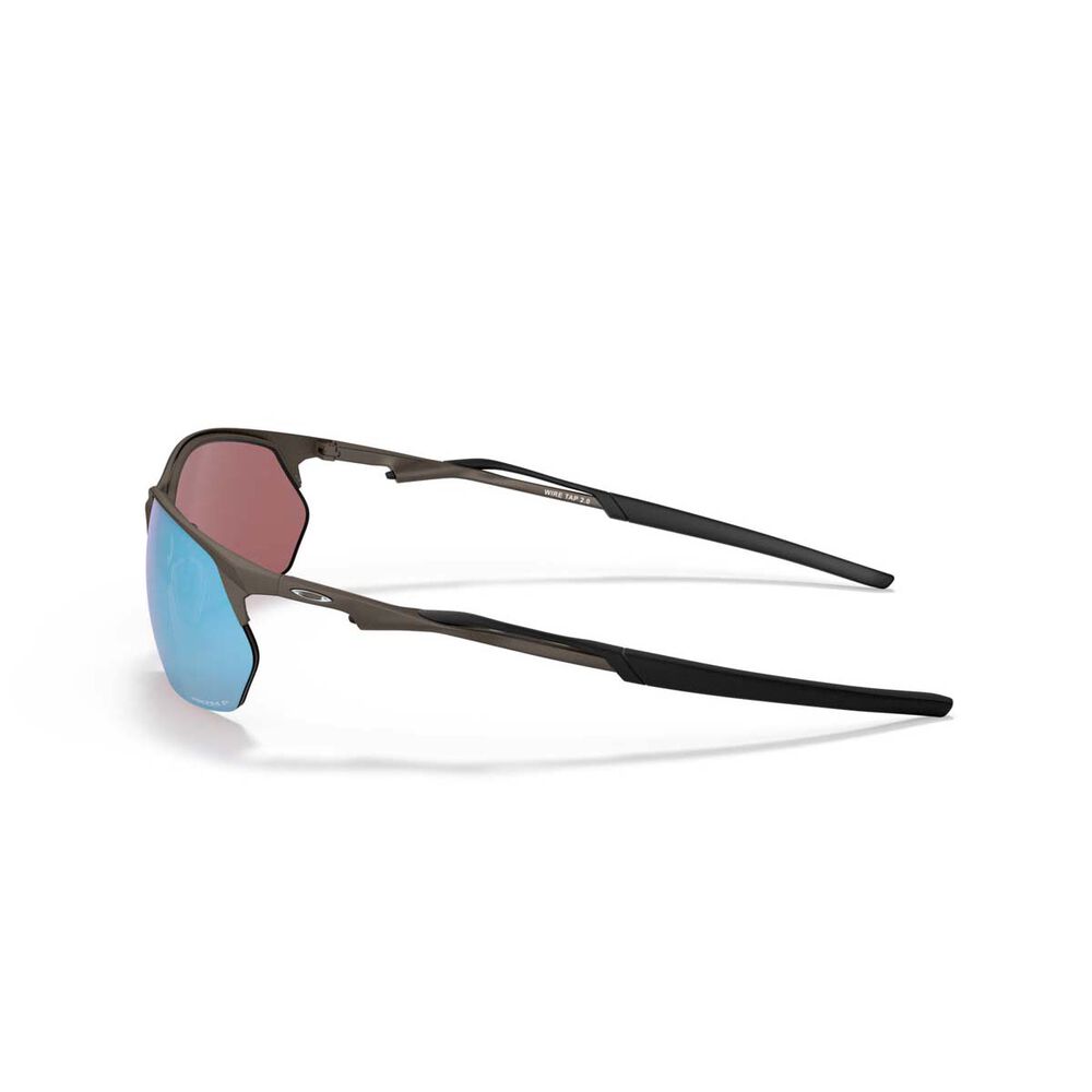 Oakley Wire Tap 2.0 Polarised Sunglasses Satin Lead with Prizm Lens
