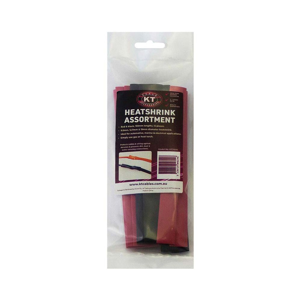 KT Cables 7.5-13.5mm Assorted Red / Black Heat Shrink