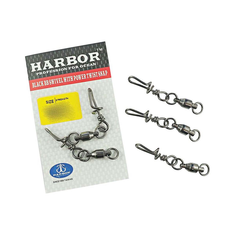 Harbor Power Twist Ball Bearing Snap Swivel