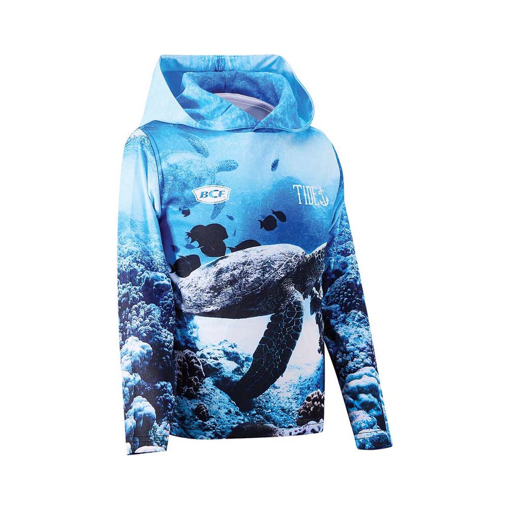 BCF x Tide Kids' Turtle Sublimated Polo with Hood