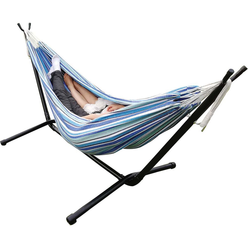 Wanderer Seafoam Stripe Queen Hammock