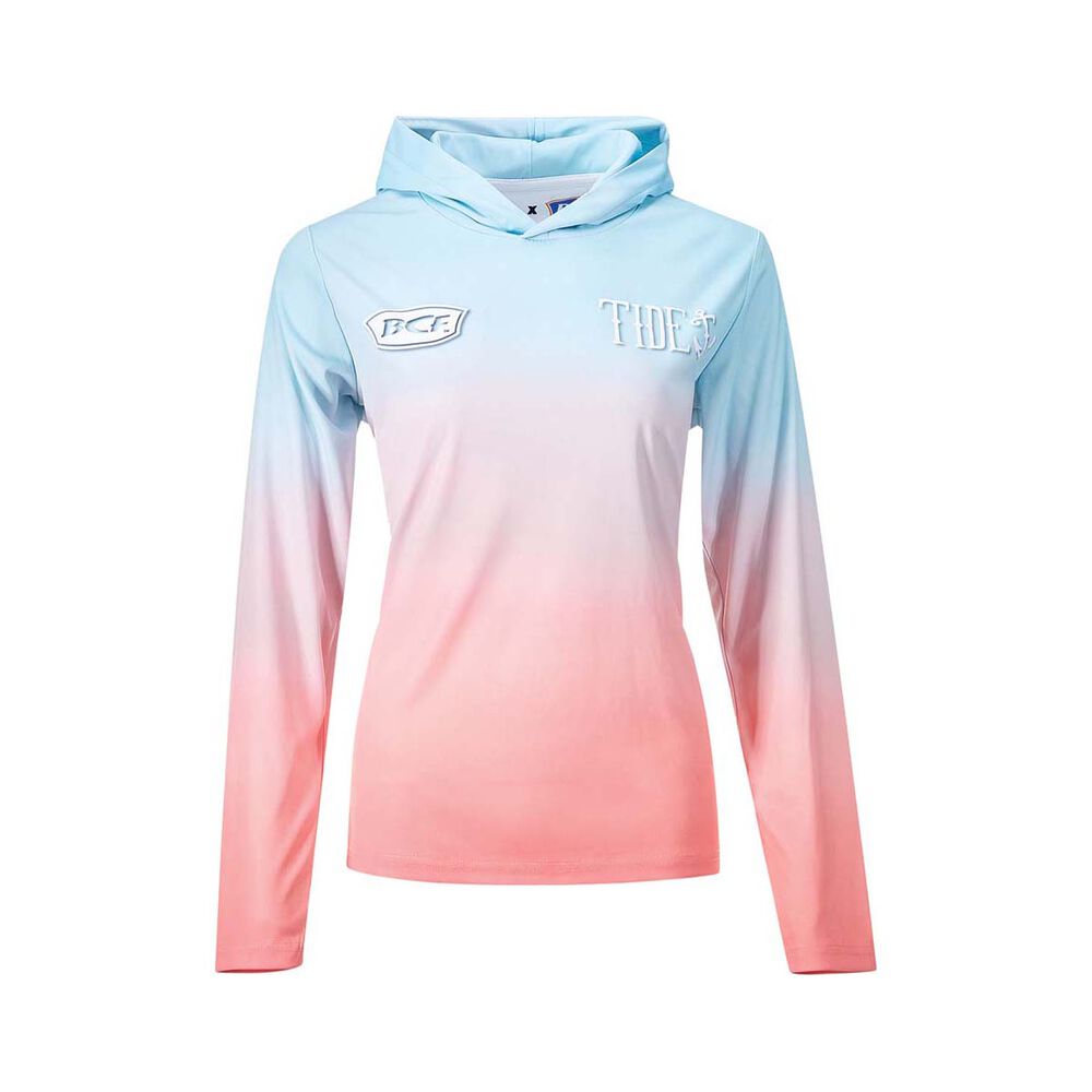 BCF x Tide Women's Sunset Hooded Sublimated Polo