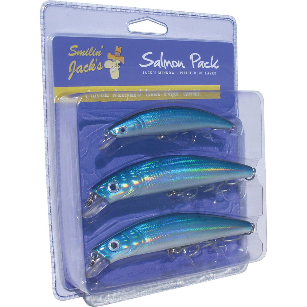 Smilin Jacks Salmon Hard Body Lure 3 Pack