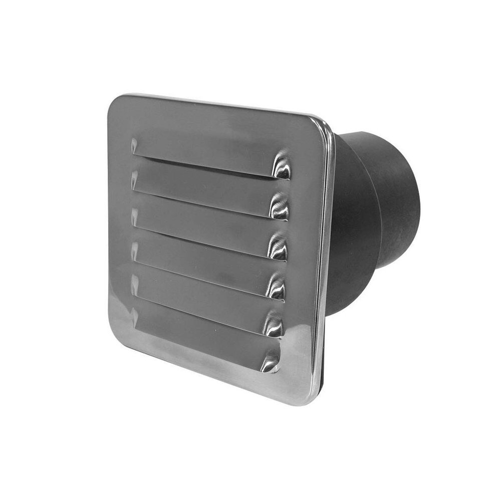 Marine Town Stainless Steel Tailed Louvre Vent 75/100mm
