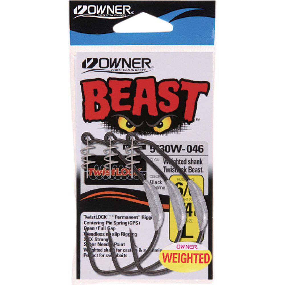 Owner Weighted Beast Weedless Hooks