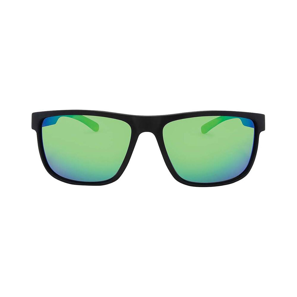 Stingray Yellowfin Polarised Sunglasses Black with Green Lens