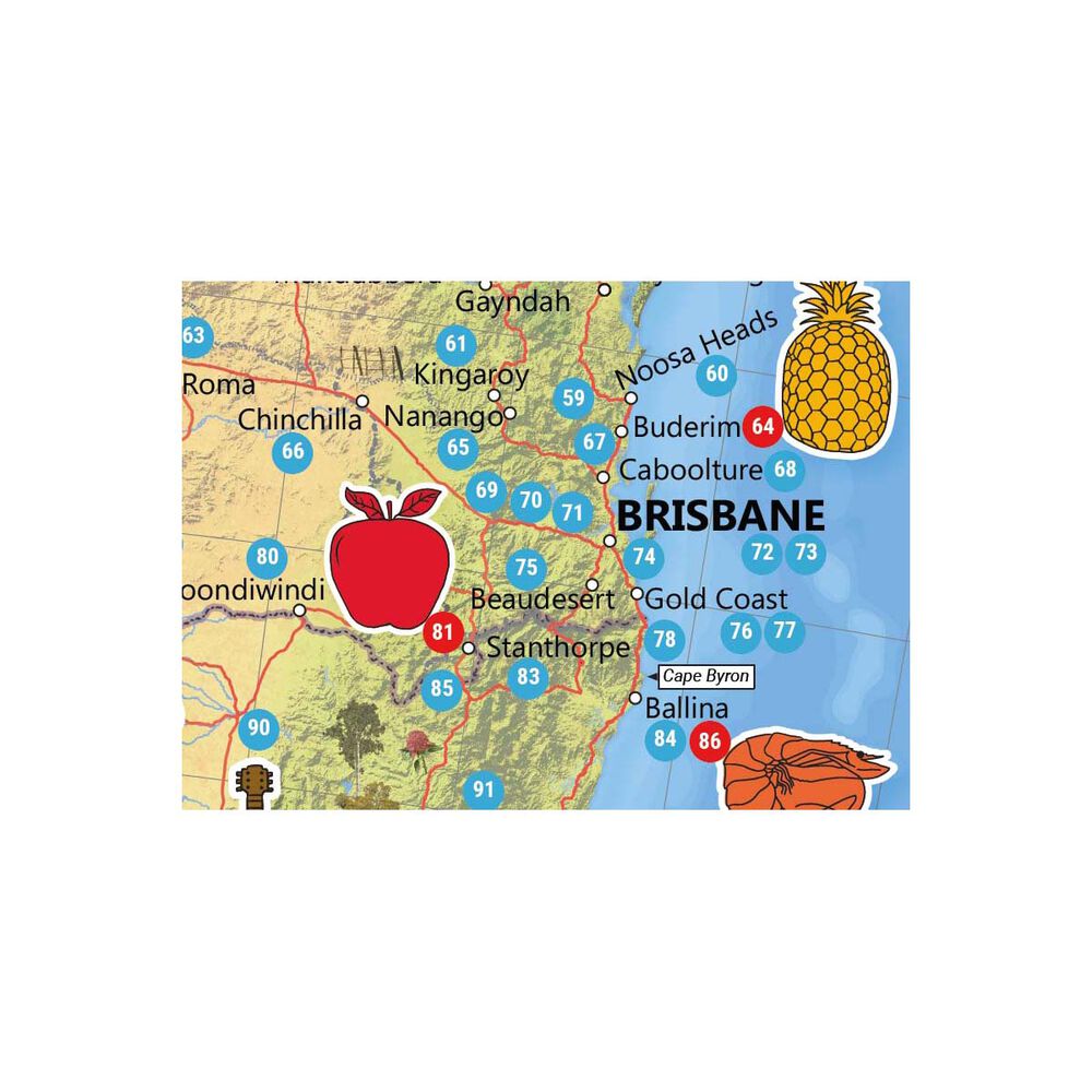 Hema Map Big things of Australia Map