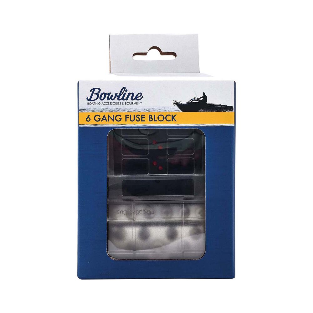 Bowline Fuse Block 6 Gang Black