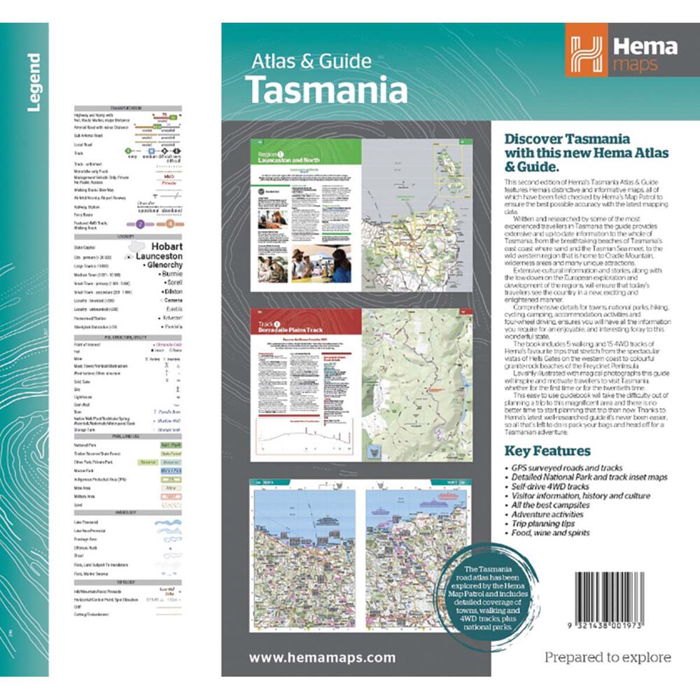 HEMA Tasmania Atlas Guide – 2nd Edition