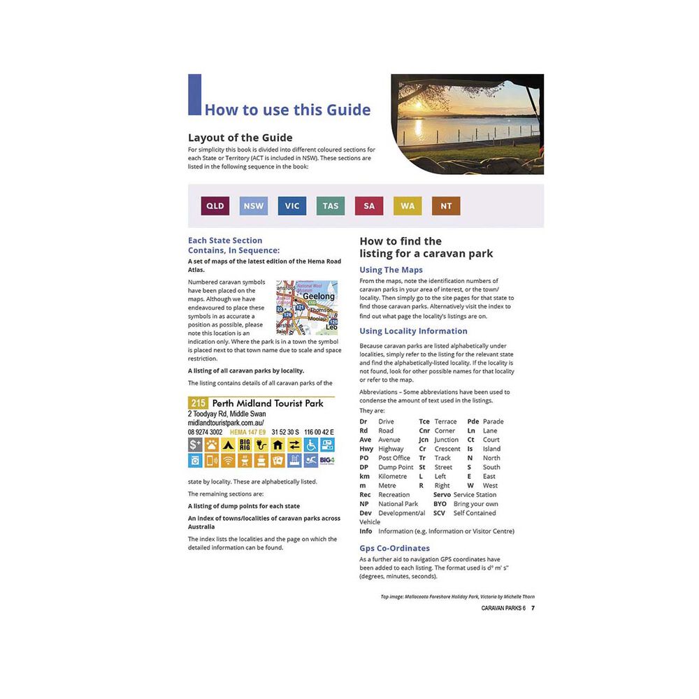 Hema  Caravan Parks 6 Australia Wide