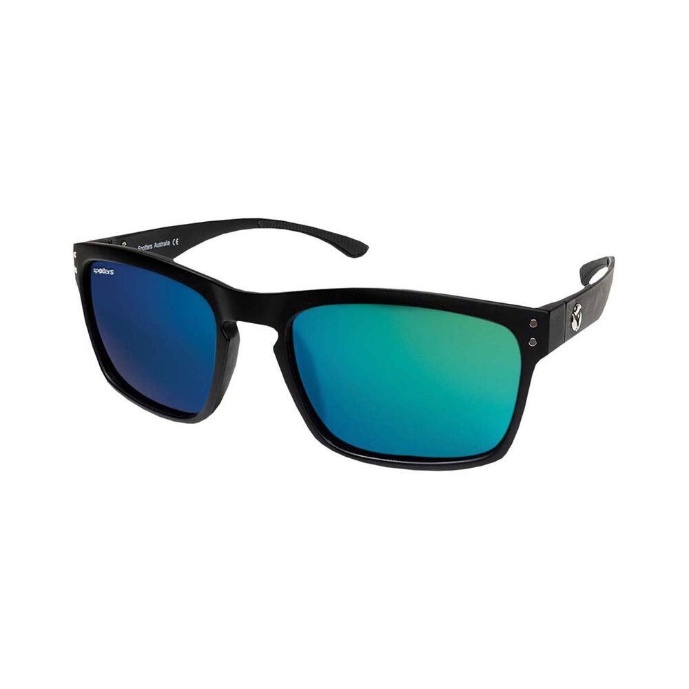 Spotters Unisex Crypto Nexus Sunglasses with Green Mirror Lens