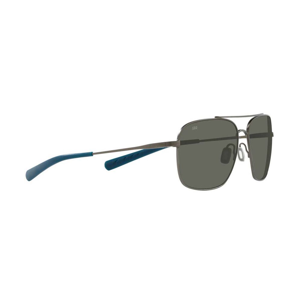 Costa Canaveral Men's Polarised Sunglasses Grey with Grey Lens