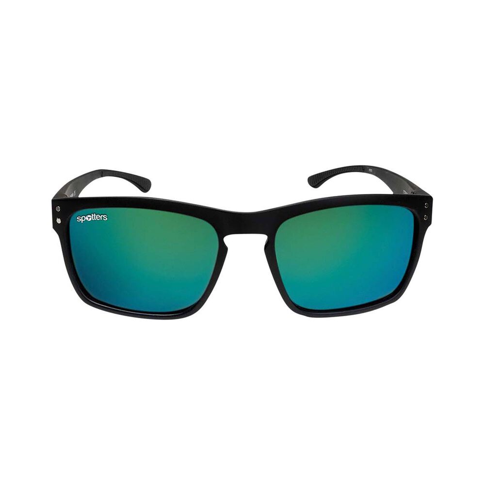 Spotters Unisex Crypto Nexus Sunglasses with Green Mirror Lens