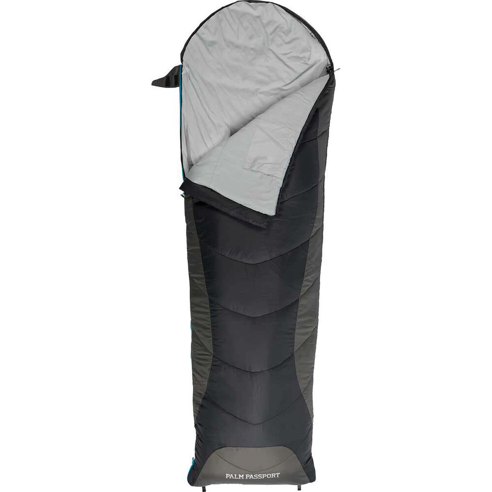 Roman Palm Passport -5°C Sleeping Bag - Black & Charcoal