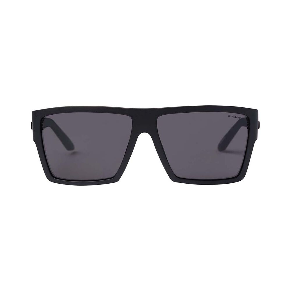 Liive Men's Volt Sunglasses Matt Black with Grey Lens